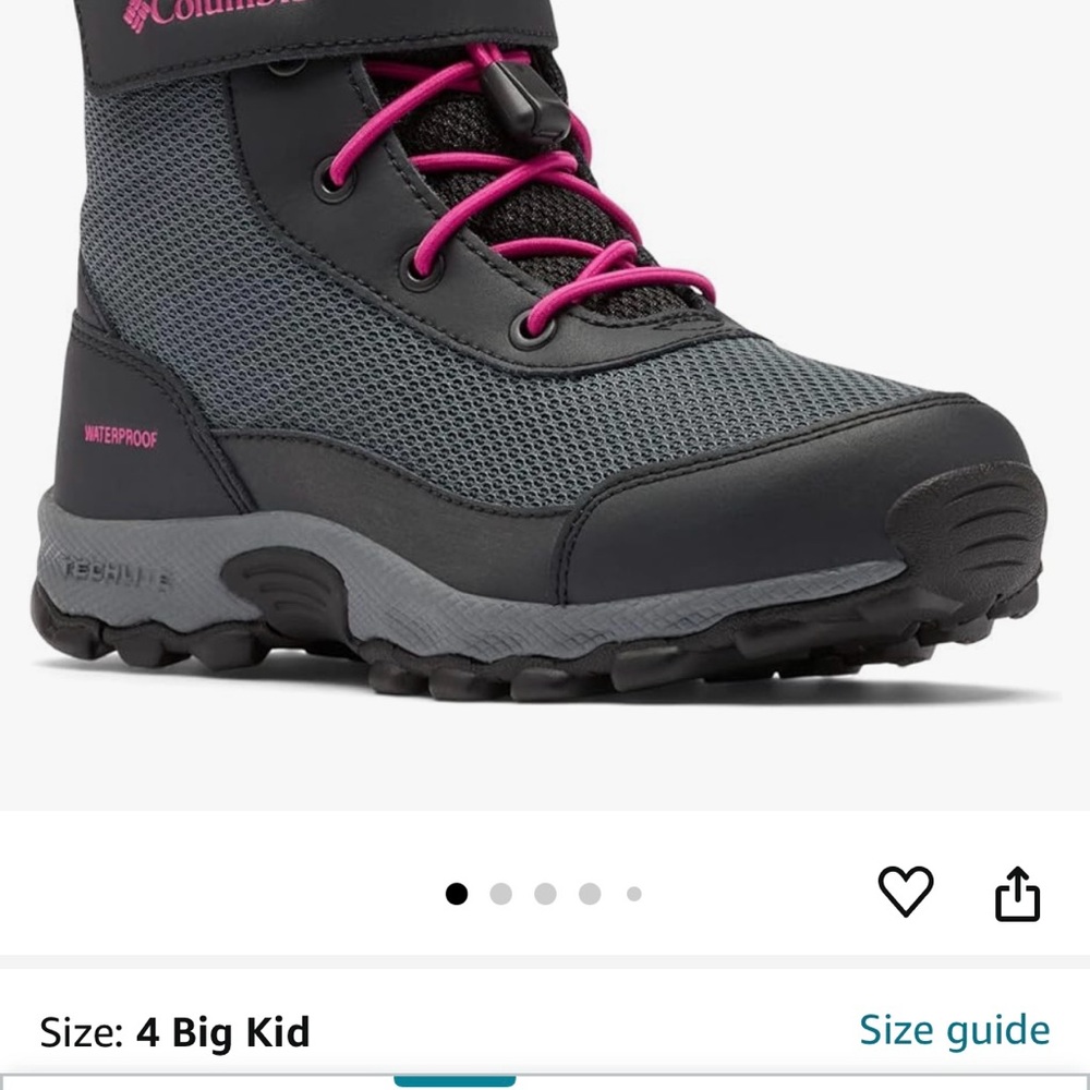 Columbia Unisex-Child Hyper-Boreal Omni-Heat Waterproof Hiking Shoe - Picture 6 of 8